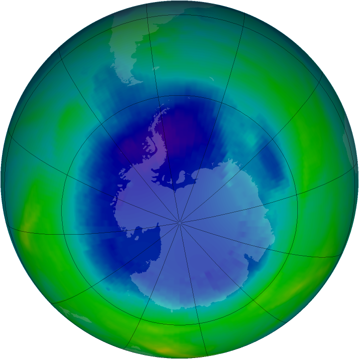 Ozone Map 1992-08-31